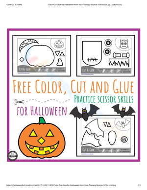 Halloween Cut and Paste Activity