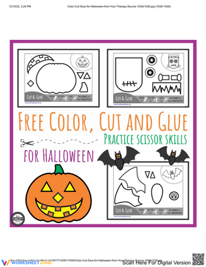 Halloween Cut and Paste Activity