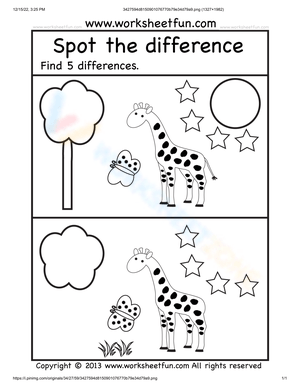 Spot the Difference Puzzle