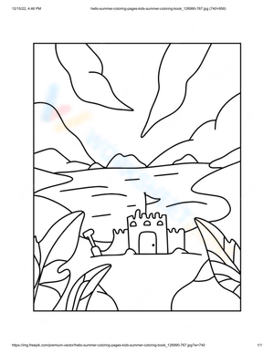 Explore the Beach with a Castle