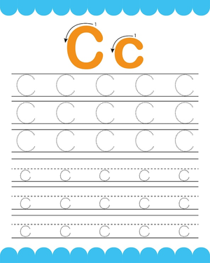 How to Write Letter C - Practice Worksheet 