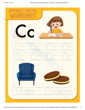 Letter C Tracing and Learning Activities 