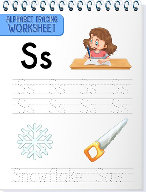 Learn Letter S with Snowflake