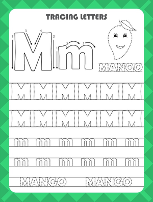 Letter M Tracing Worksheet | Essential Grade K-1 Ready