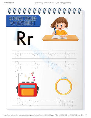 Letter R Tracing Worksheet | Essential Kindergarten Practice