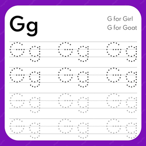 Letter G Tracing Worksheet | Essential Grade K-1 Ready