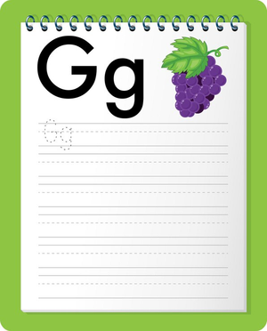 Letter G Tracing Worksheet | Grade 1 Printable