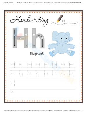 Letter H Practice