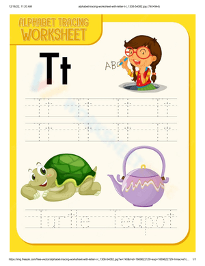 Fun Letter T Handwriting Practice 