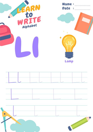Letter L Tracing Worksheet | Essential Grade K Practice