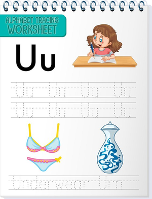 Letter U Tracing Practice