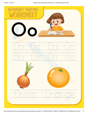 Practicing the Letter O