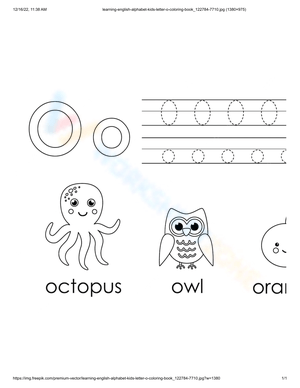 Practice the Letter O: Alphabet Skills