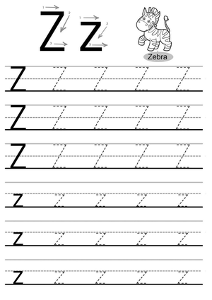 Tracing Letter Z