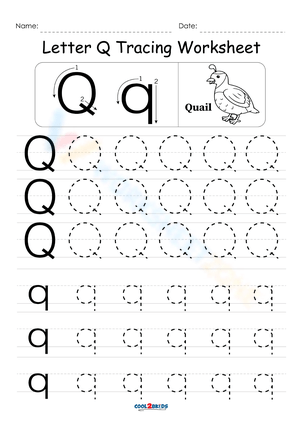 Q Tracing Worksheet