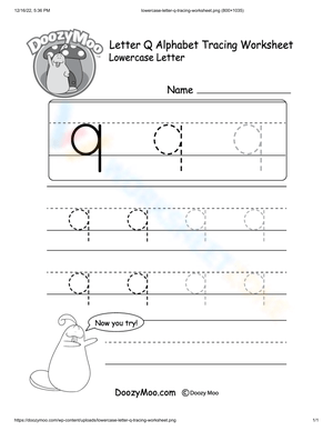 Practice Q Tracing: Improve Handwriting