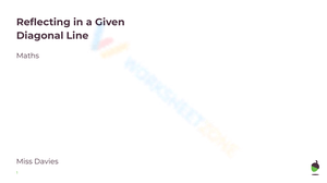 Reflecting in a Given Diagonal Line