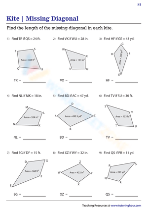 Find missing diagonal of a kite