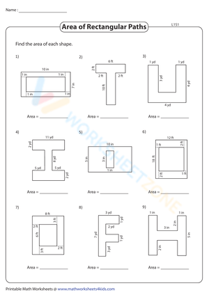 Area of Rectangular Path