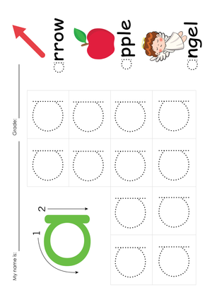 Practice Tracing Letters with this Worksheet
