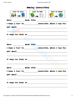 Apply Making Connection Theory Worksheet
