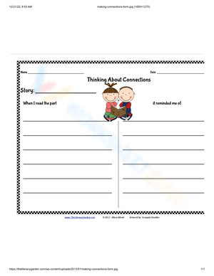 Think About Connections: Critical Thinking