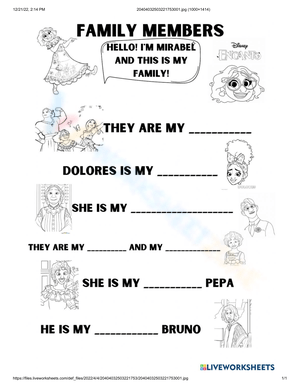 Complete the Story Fill in Blanks Worksheet