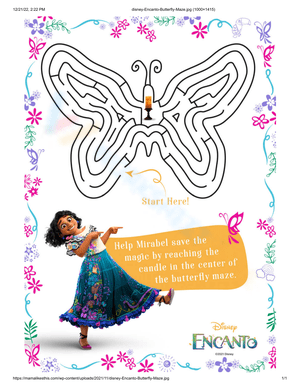 Engaging Encanto Game Worksheet Activity