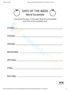 Reorder the Words to Form Sentences