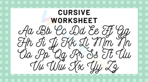 Practice Cursive Writing with this Worksheet