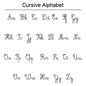 Cursive Alphabet Chart | Grade 3 Essential Guide