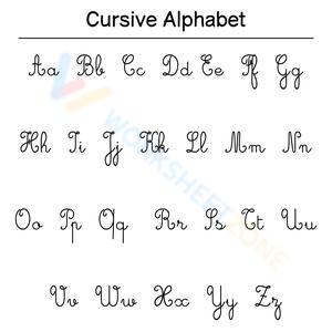 Cursive Alphabet Chart: A-Z Guide