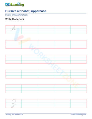 Practice Writing Uppercase Letters