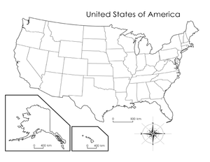 USA Map Worksheet