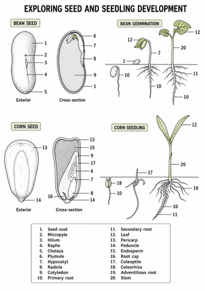 Printable Seed Anatomy Reference | Grade 4 Science