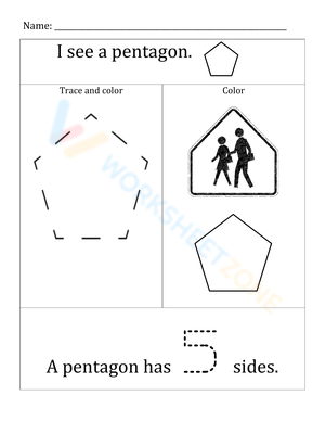 Grade 1 2D Shapes — Printable No-Prep Worksheet