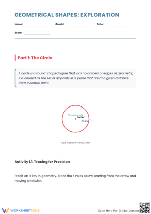 Essential Geometrical Shapes Worksheet | Grade 7 Math