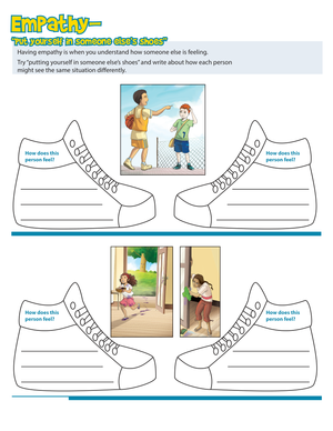 Understanding Empathy Worksheet
