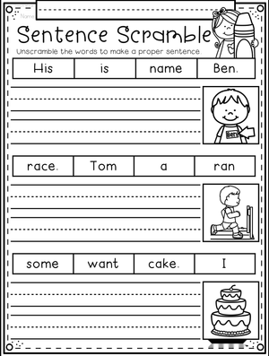 Solve the Sentence Scramble