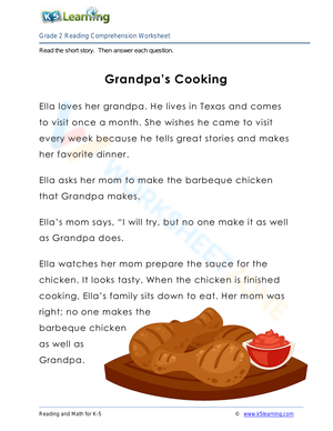 Grandpa's Cooking: A Reading Comprehension Adventure