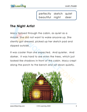 The Night Artist: A Reading Comprehension Worksheet