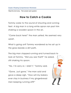 How to Catch a Cookie: A Reading Comprehension Story