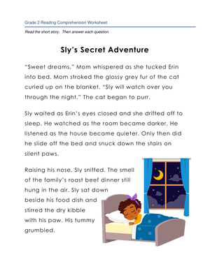 Sly's Secret Adventure: Reading Comprehension Fun
