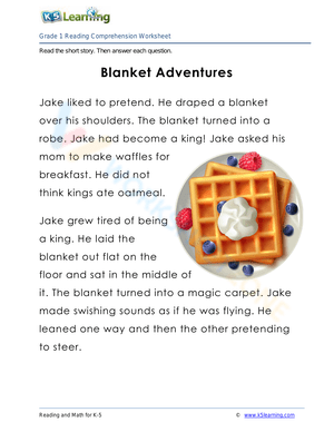 Blanket Adventures: A Cozy Reading Comprehension Story