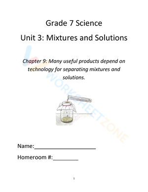 Explore Mixtures and Solutions: Classifying Matter