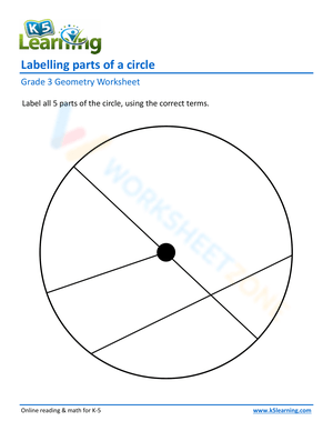 Labeling Parts of a Circle Worksheet