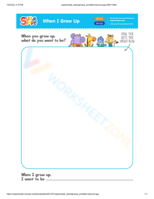 Exploring Future Aspirations Worksheet