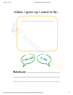 Planning Future Aspirations Worksheet