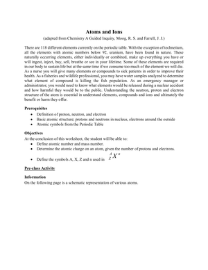Explore Atoms and Ions