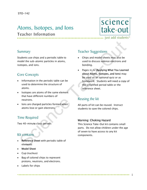 Understanding Atoms, Isotopes, and Ions